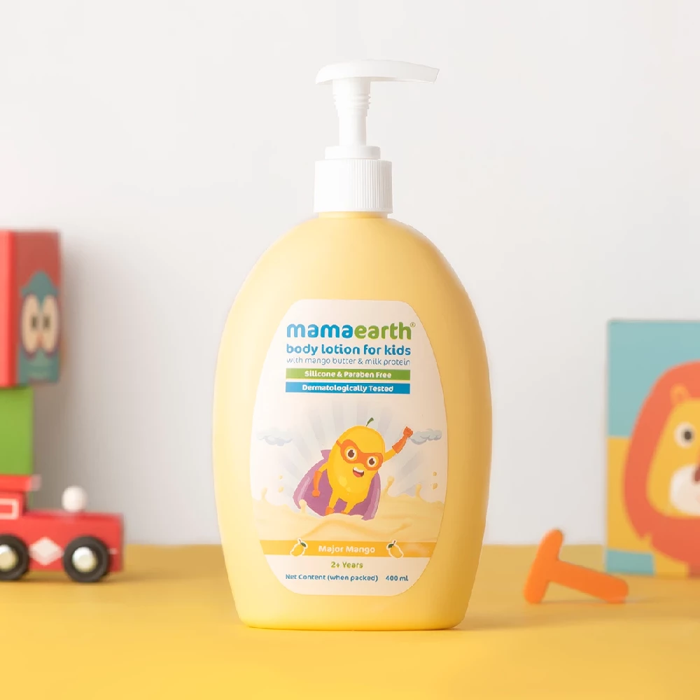 Major Mango Body Lotion For Kids with Mango Butter & Milk Protein, 400 ml-2.webp